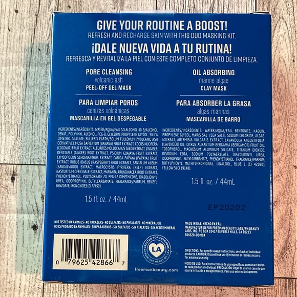 Freeman Men’s Mini Mask Travel Gift Set - Picture 2 of 5